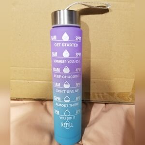 New Inspiration Purple & Turquoise Ombre Water Bottle
